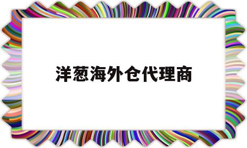 洋葱海外仓代理商